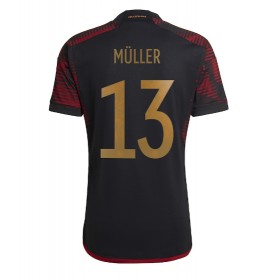 Tyskland Thomas Muller #13 Borta Kläder VM 2022 Kortärmad
